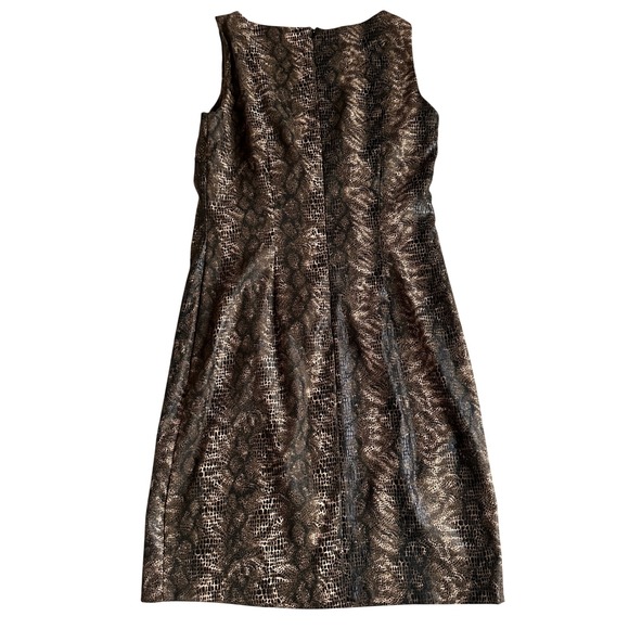 Vintage Y2K CDC Snake Skin Mini Dress Womens 6 90s Sparkle Whimsigoth Sleeveless - Picture 2 of 7